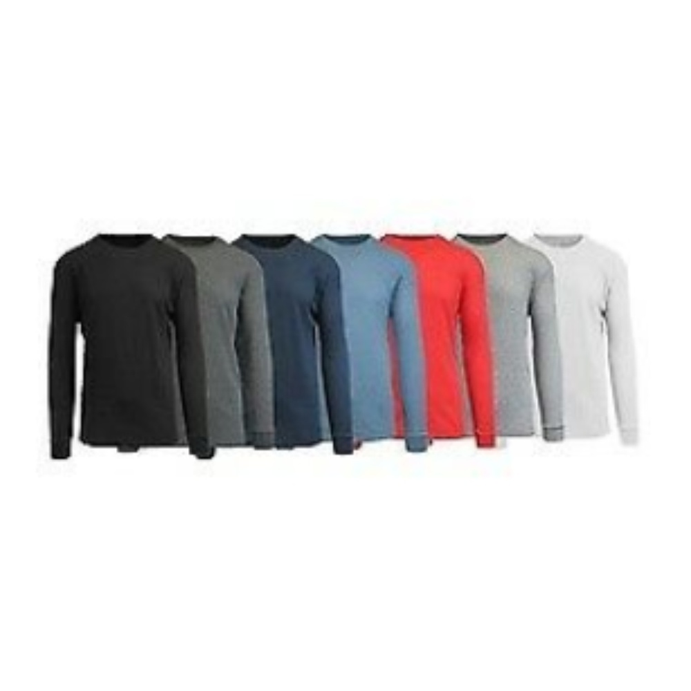 Harvic Men's L Red Waffle GalaxyKnit LS Shirt-NWOT